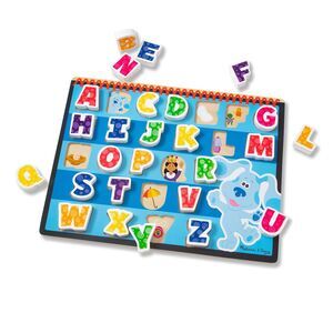 Melissa & Doug Blue’s Clues Wooden Alphabet Puzzle, 26-Piece Chunky Set